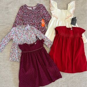 24m/2t Fall Dress Bundle, 5 Dresses Some NWT